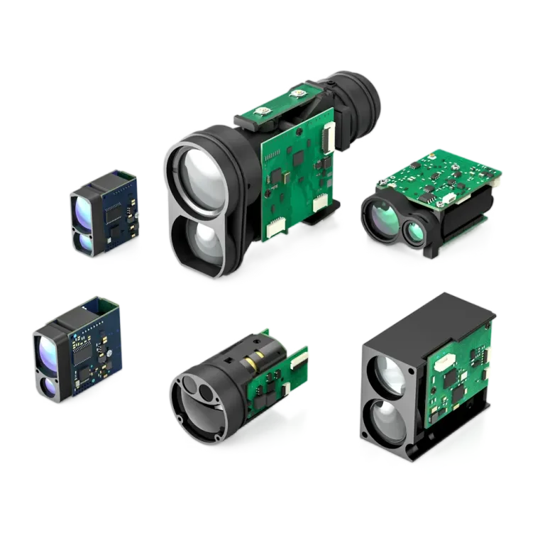 Long-range outdoor laser distance measurement