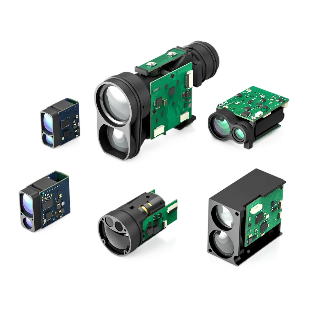 Long-range outdoor laser distance measurement