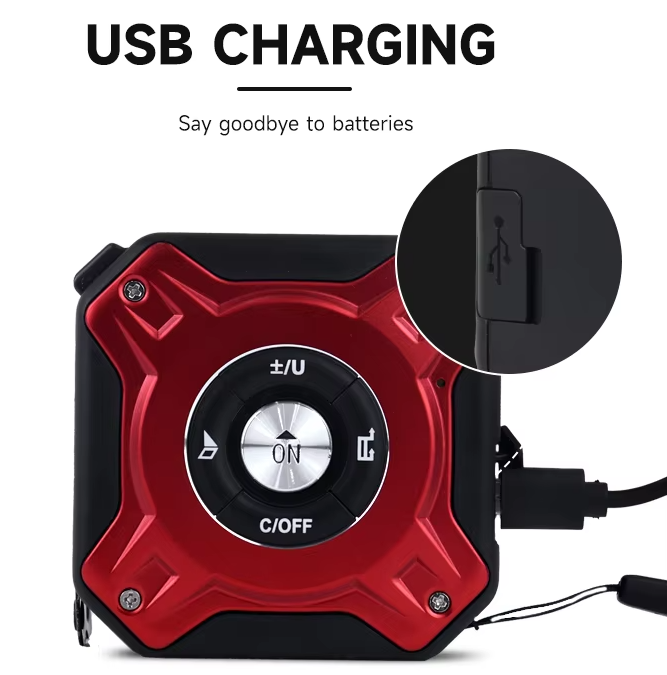 laser tape measure with usb charging