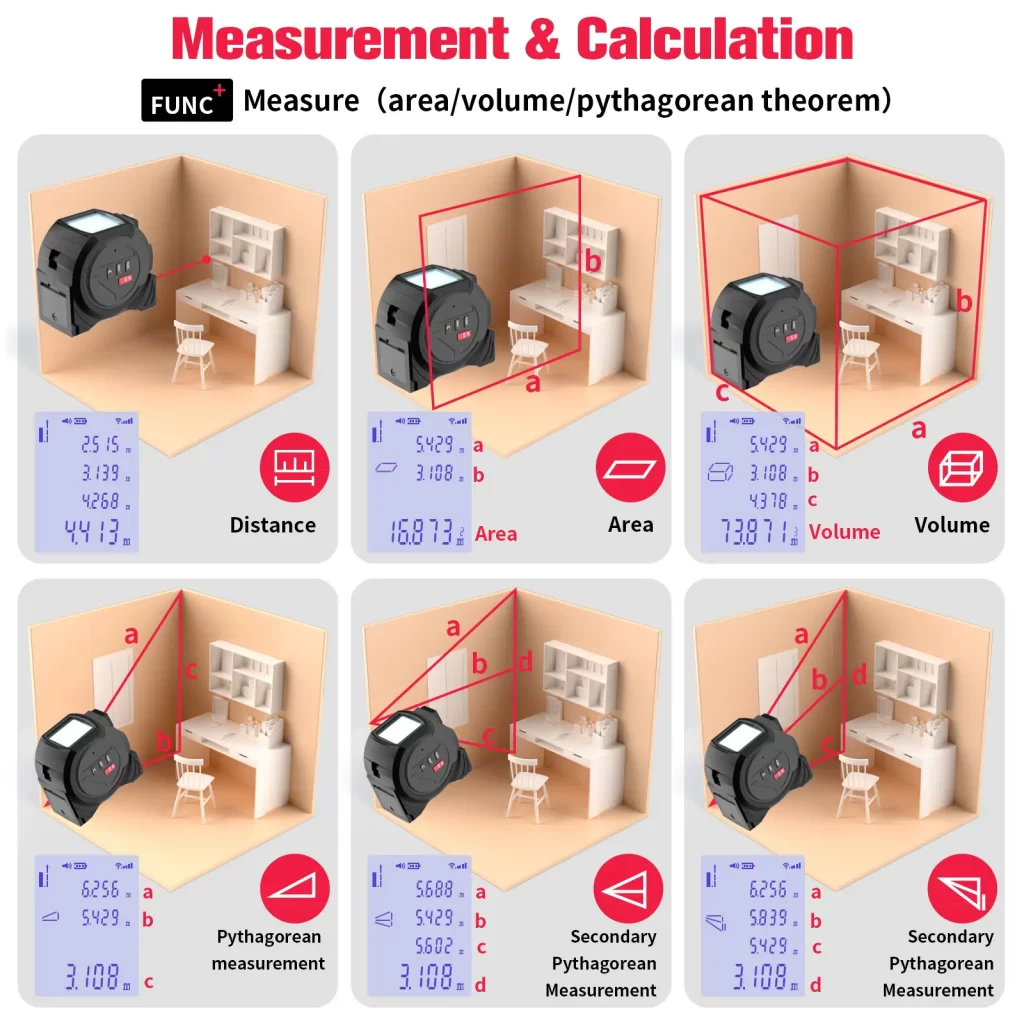 Laser Meter Tape CJY007-1