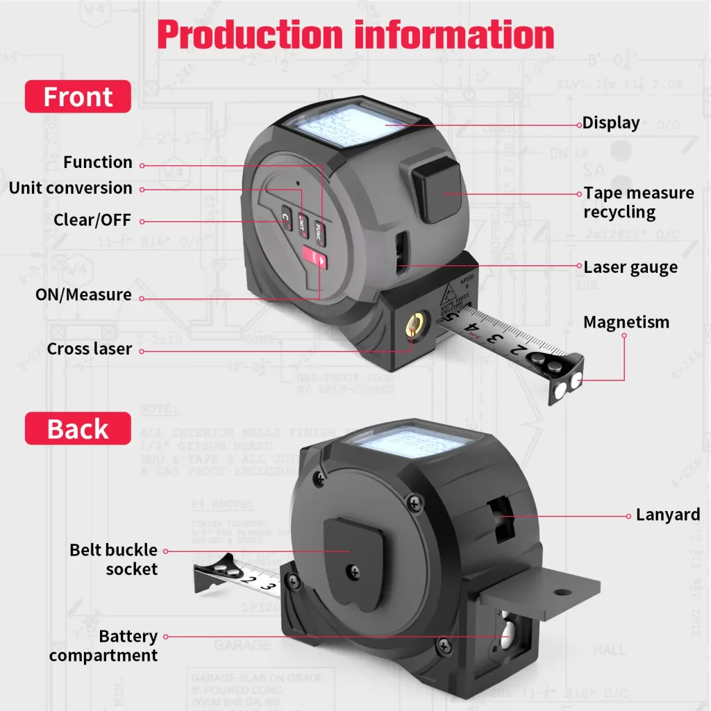 Laser Meter Tape CJY007-3