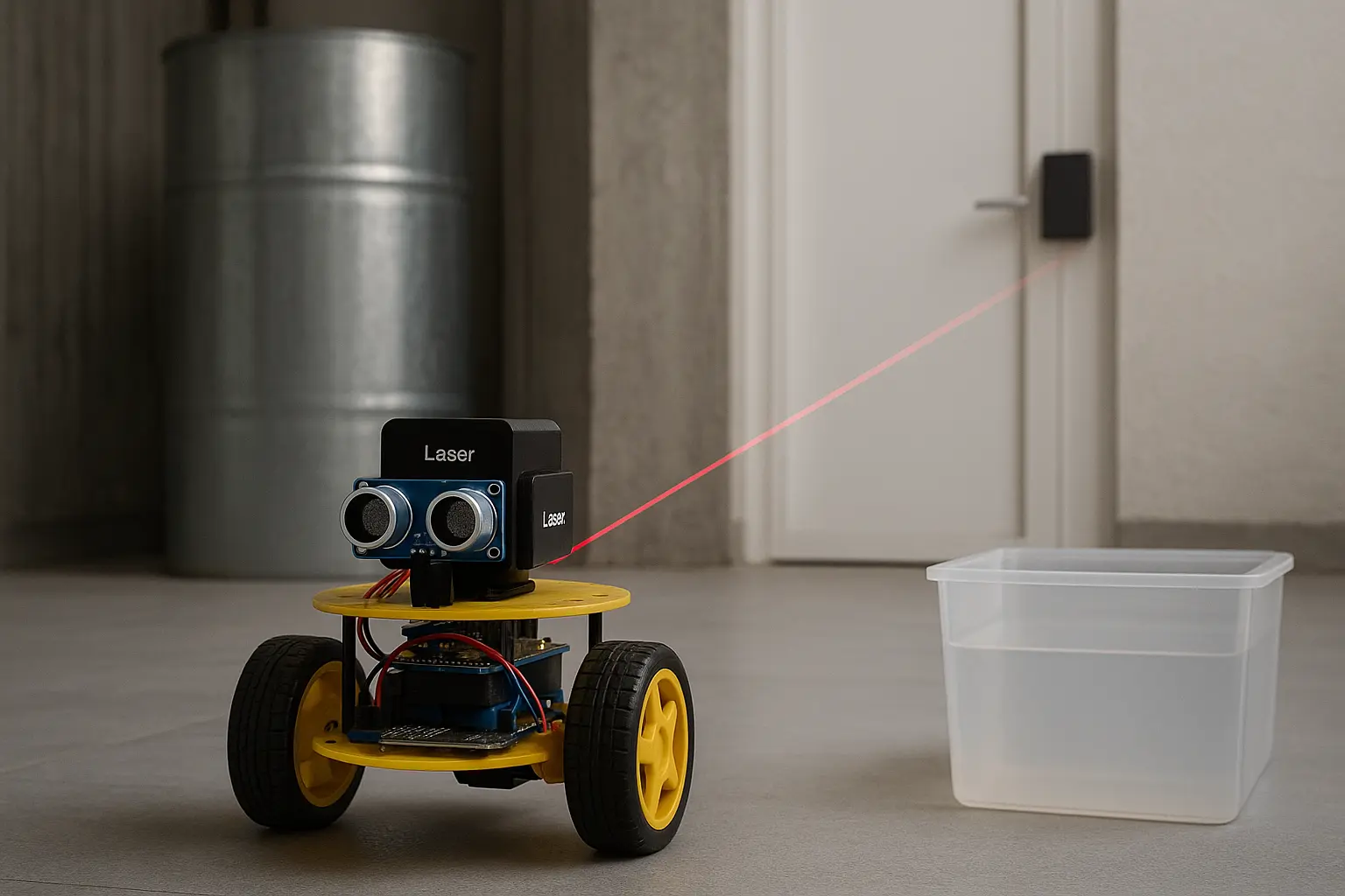 ESP32 laser distance sensor