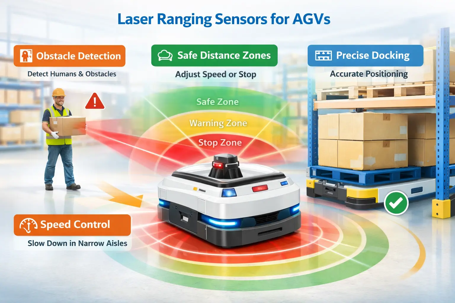 Laser Ranging Sensors for AGVs
