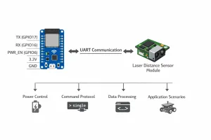 Laser Distance Sensor ESP32